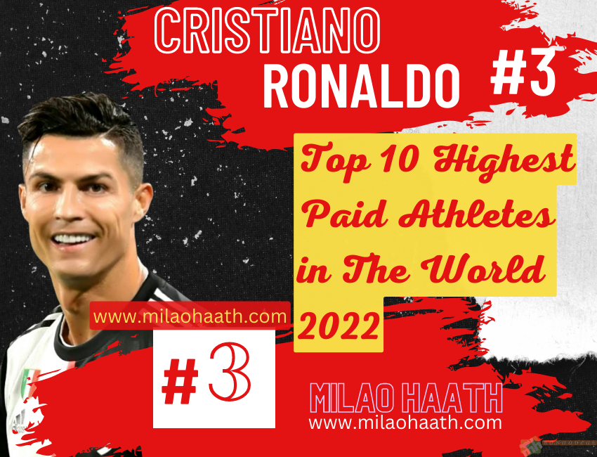 CRISTIANO RONALDO, Top 10 Highest Paid Athletes in the World 2022, Milao Haath