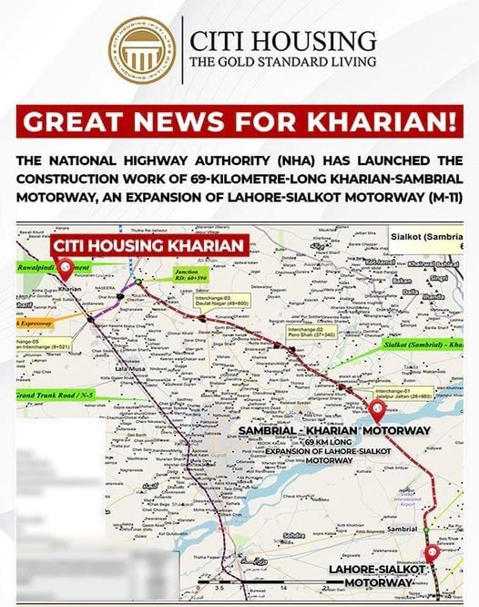 Great News For Citi Housing Kharian, Milao Haath