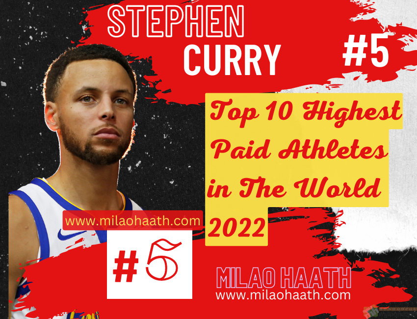 STEPHEN CURRY, Top 10 Highest Paid Athletes in the World 2022, Milao Haath