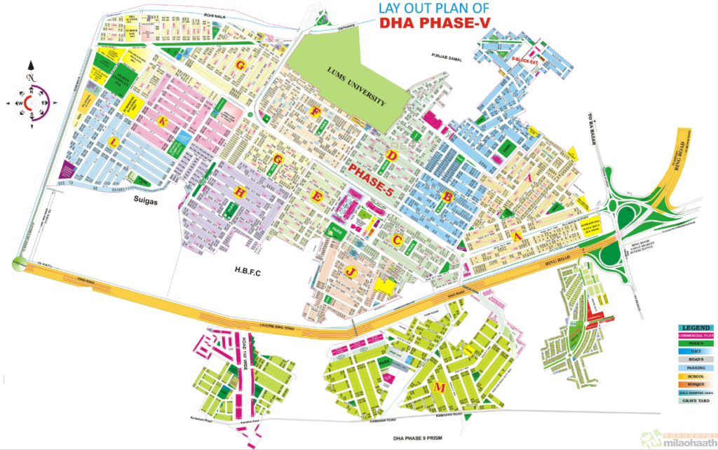 DHA Islamabad Phase V- Map- Milao Haath