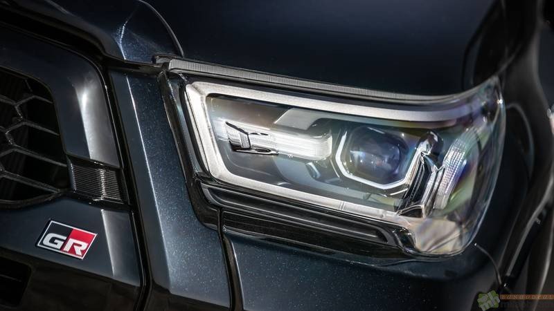 The headlights are flashy.