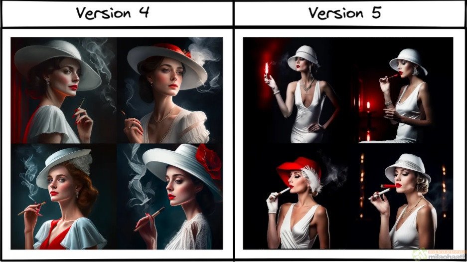 What’s New in Midjourney Version 5? Version V4 VS V5 1