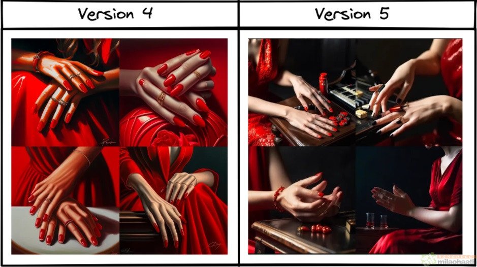 Version V4 VS V5, major issues with MJ V4