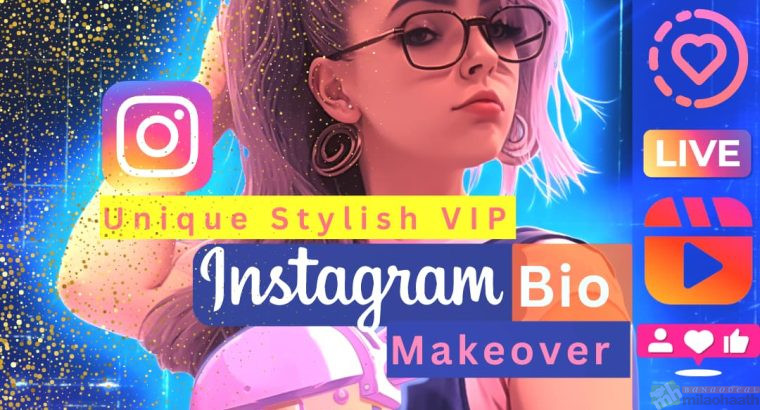 Unique Stylish VIP Instagram Bio Makeover